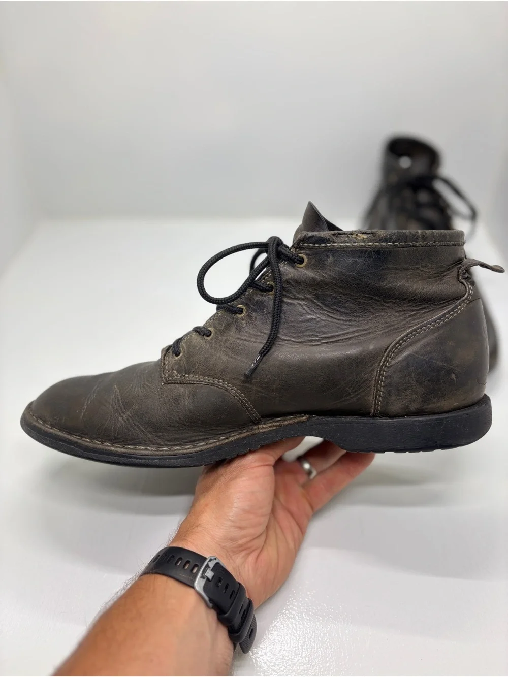 Danner Falcon Boots Men’s 11 EE Black Leather Vibram USA Made Chukka Boots